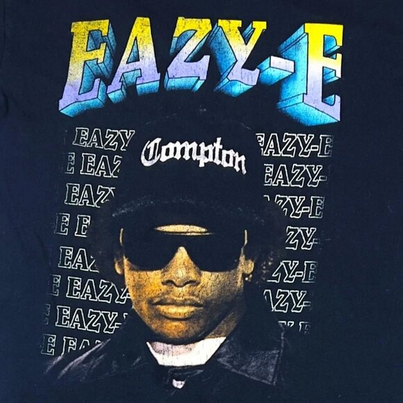 Eazy-E Graphic Tee, Urban Outfitters, Black Short-Sleeve T-Shirt, Men's MEDIUM - Picture 2 of 5